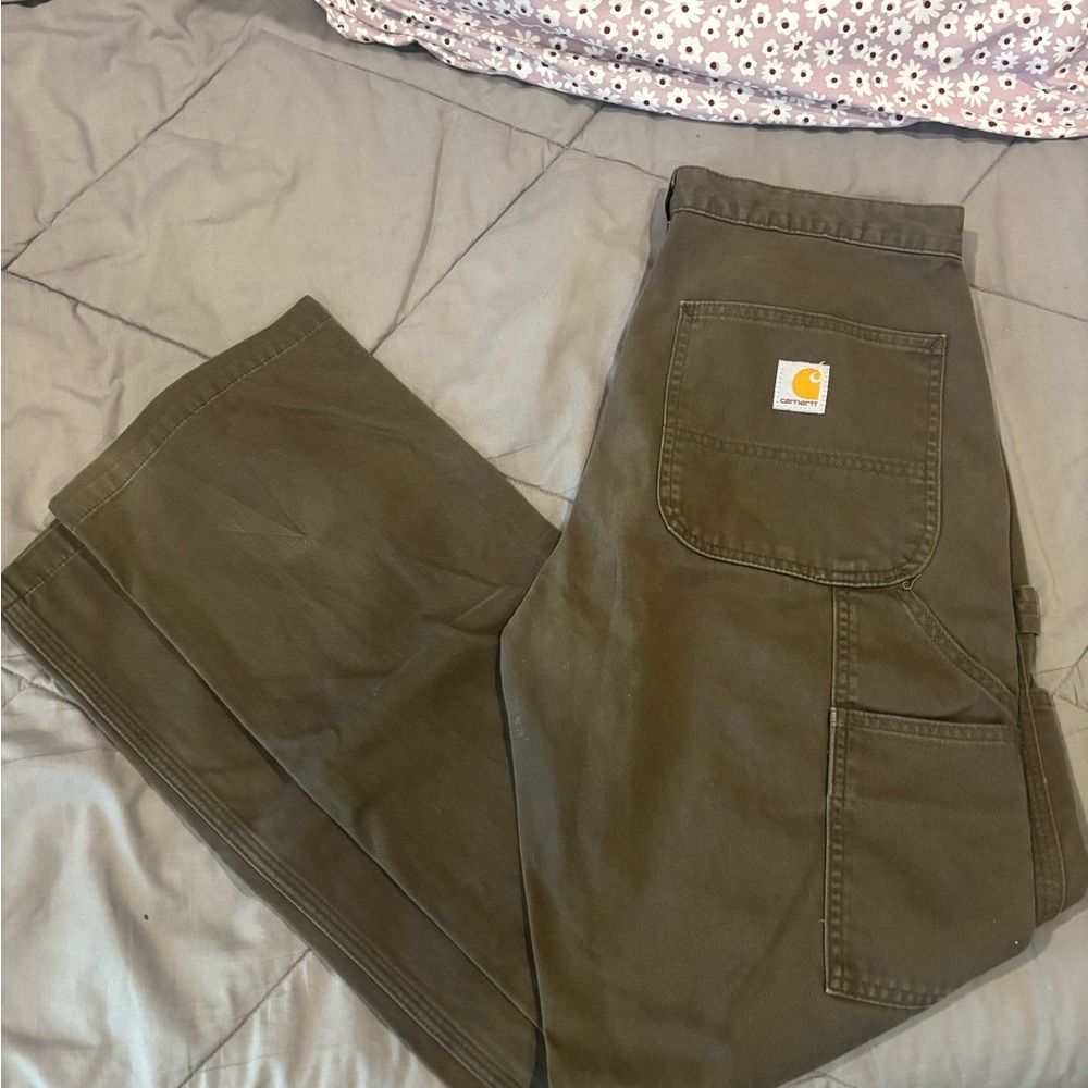 Carhartt Olive Green Work Pants
